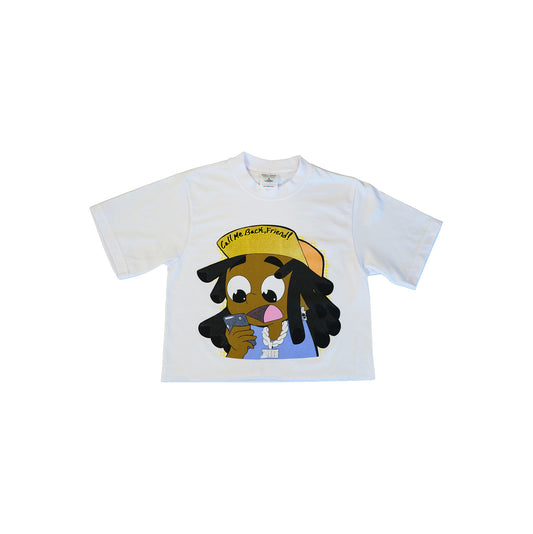 Call Me Back Friend Crop Tshirt